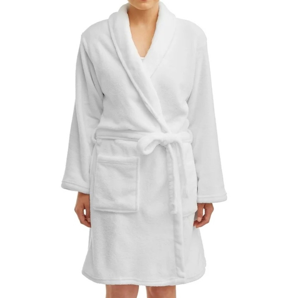 Stars Above Plush White Robe